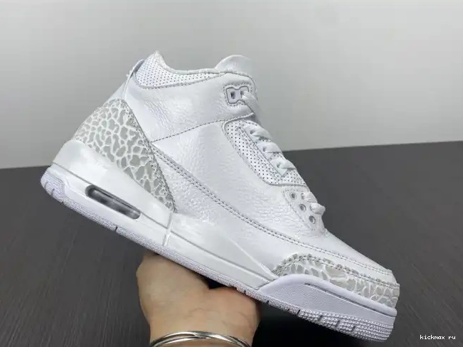 Rep Kickmax 429487-111 'Triple Jordan PS Retro White' 3 Air 0430
